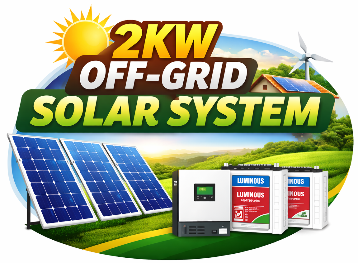 2KW Off Grid Solar System